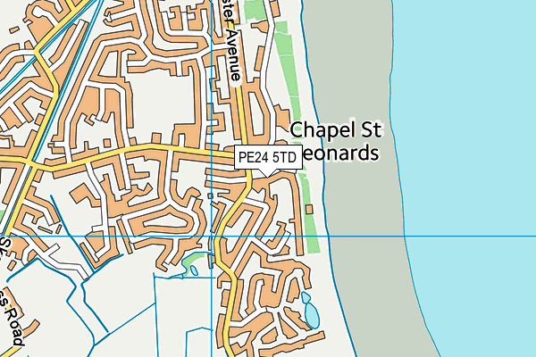 PE24 5TD map - OS VectorMap District (Ordnance Survey)