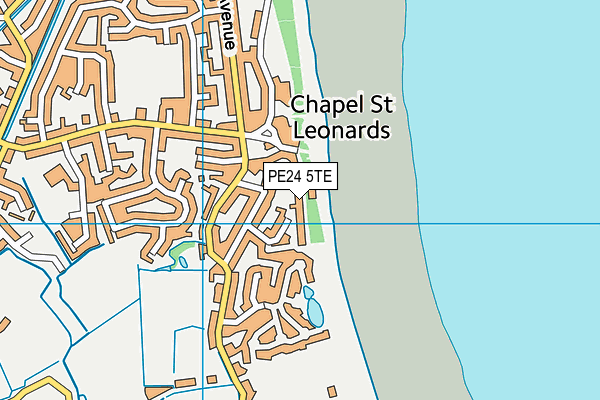 PE24 5TE map - OS VectorMap District (Ordnance Survey)