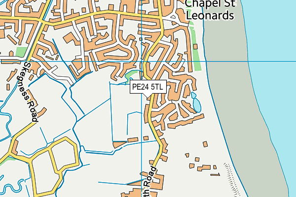 PE24 5TL map - OS VectorMap District (Ordnance Survey)