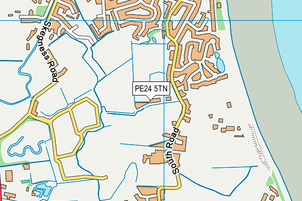 PE24 5TN map - OS VectorMap District (Ordnance Survey)