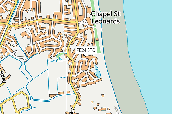 PE24 5TQ map - OS VectorMap District (Ordnance Survey)