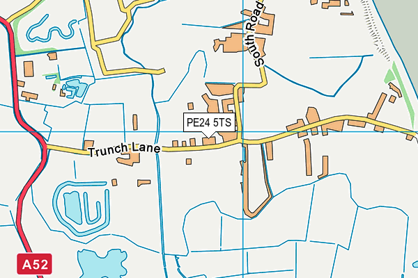 PE24 5TS map - OS VectorMap District (Ordnance Survey)
