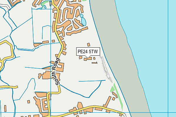 PE24 5TW map - OS VectorMap District (Ordnance Survey)