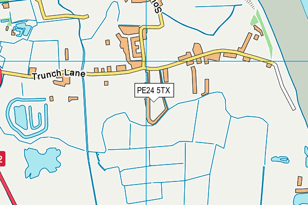 PE24 5TX map - OS VectorMap District (Ordnance Survey)