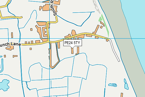 PE24 5TY map - OS VectorMap District (Ordnance Survey)