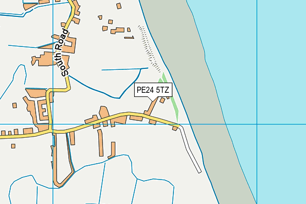 PE24 5TZ map - OS VectorMap District (Ordnance Survey)