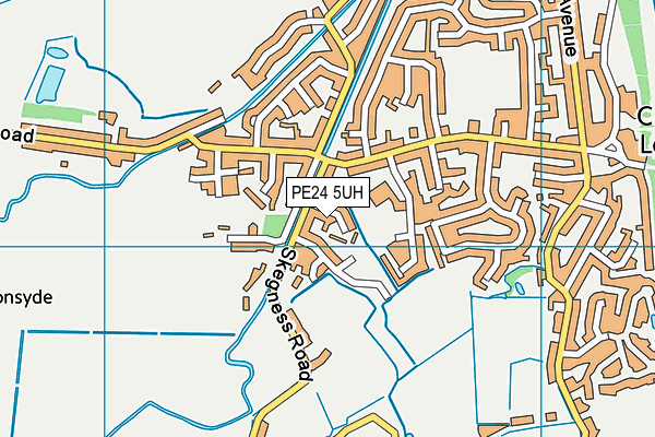 PE24 5UH map - OS VectorMap District (Ordnance Survey)