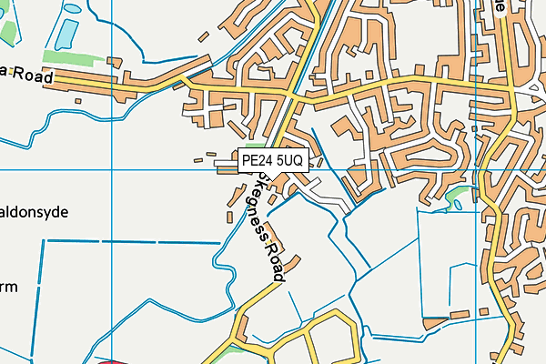 PE24 5UQ map - OS VectorMap District (Ordnance Survey)