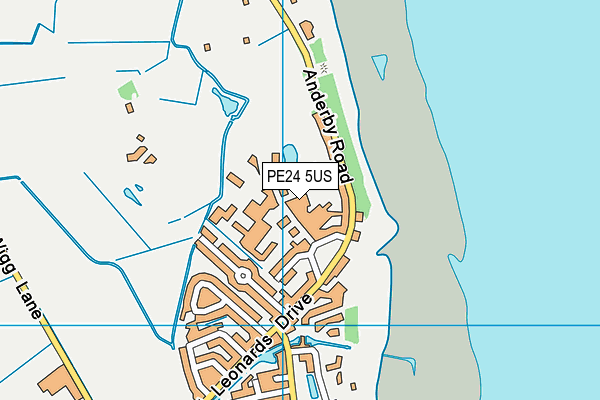 PE24 5US map - OS VectorMap District (Ordnance Survey)