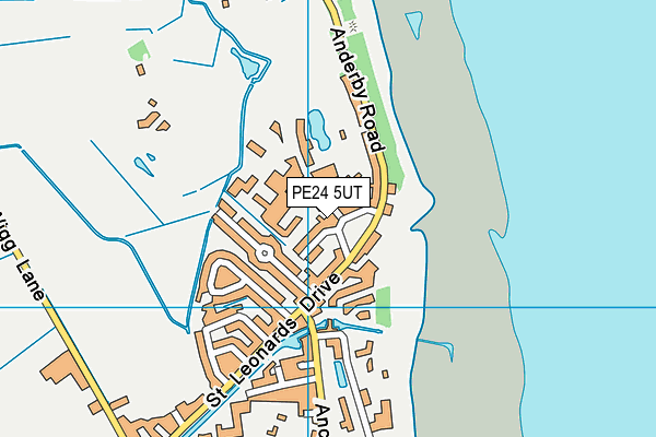 PE24 5UT map - OS VectorMap District (Ordnance Survey)