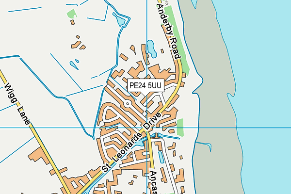 PE24 5UU map - OS VectorMap District (Ordnance Survey)