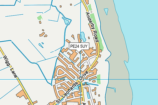 PE24 5UY map - OS VectorMap District (Ordnance Survey)