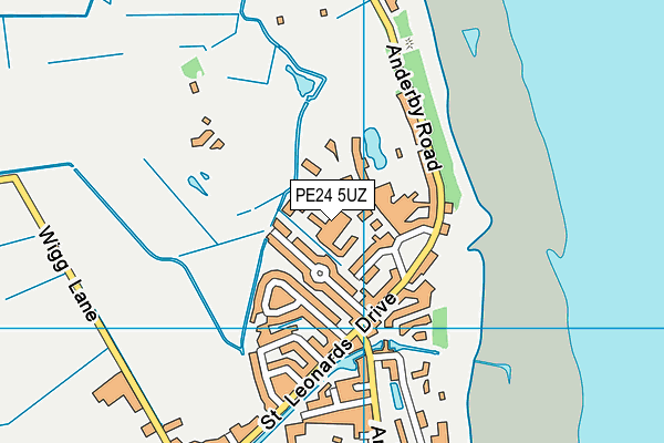 PE24 5UZ map - OS VectorMap District (Ordnance Survey)