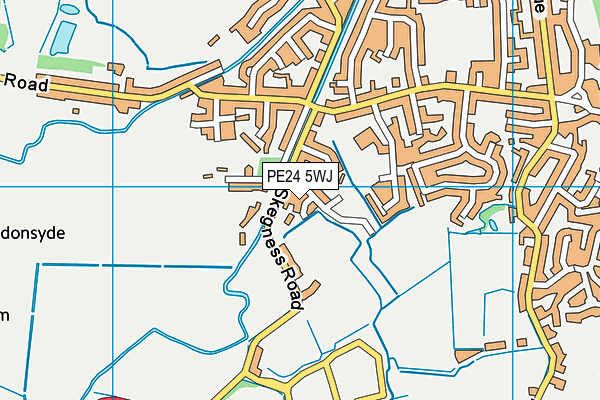 PE24 5WJ map - OS VectorMap District (Ordnance Survey)