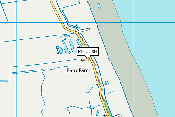 PE24 5XH map - OS VectorMap District (Ordnance Survey)