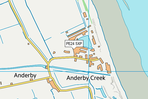 PE24 5XP map - OS VectorMap District (Ordnance Survey)