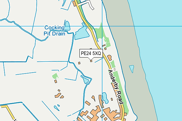 PE24 5XQ map - OS VectorMap District (Ordnance Survey)