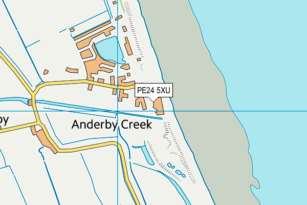 PE24 5XU map - OS VectorMap District (Ordnance Survey)