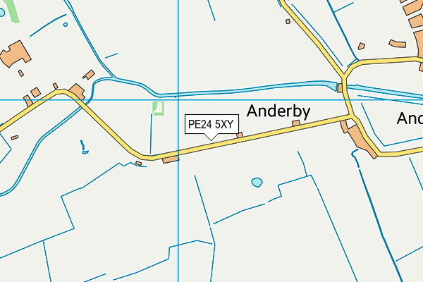 PE24 5XY map - OS VectorMap District (Ordnance Survey)