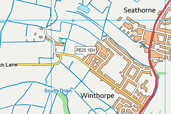 PE25 1EH map - OS VectorMap District (Ordnance Survey)