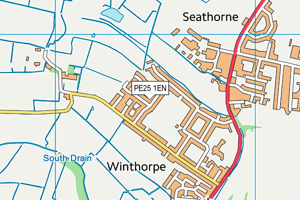 PE25 1EN map - OS VectorMap District (Ordnance Survey)