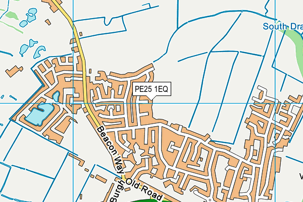 PE25 1EQ map - OS VectorMap District (Ordnance Survey)