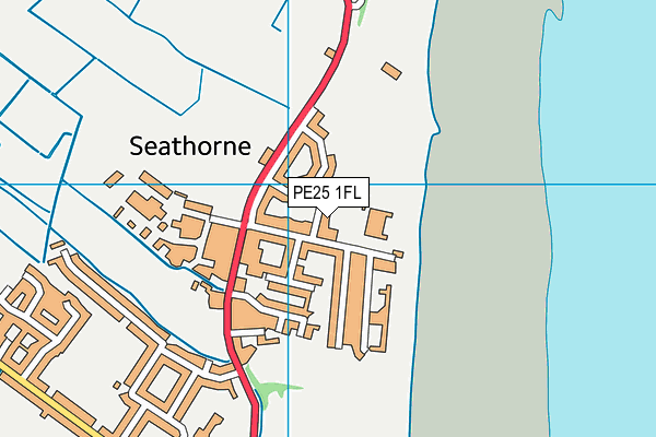 PE25 1FL map - OS VectorMap District (Ordnance Survey)