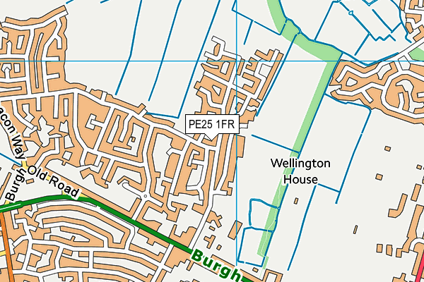 PE25 1FR map - OS VectorMap District (Ordnance Survey)