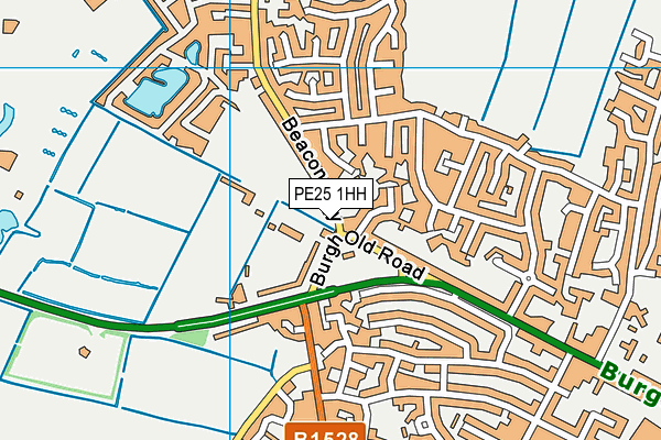 PE25 1HH map - OS VectorMap District (Ordnance Survey)