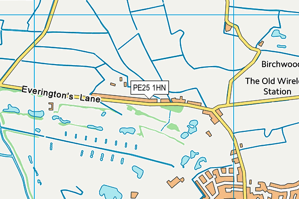 PE25 1HN map - OS VectorMap District (Ordnance Survey)