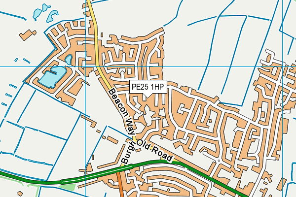 PE25 1HP map - OS VectorMap District (Ordnance Survey)