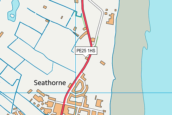 PE25 1HS map - OS VectorMap District (Ordnance Survey)