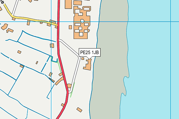 PE25 1JB map - OS VectorMap District (Ordnance Survey)