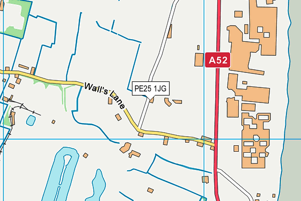 PE25 1JG map - OS VectorMap District (Ordnance Survey)