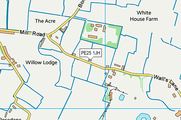 PE25 1JH map - OS VectorMap District (Ordnance Survey)