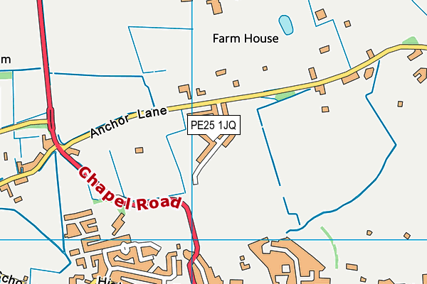 PE25 1JQ map - OS VectorMap District (Ordnance Survey)