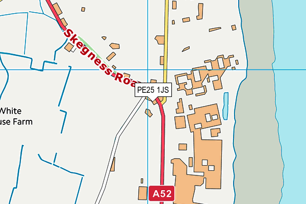 PE25 1JS map - OS VectorMap District (Ordnance Survey)