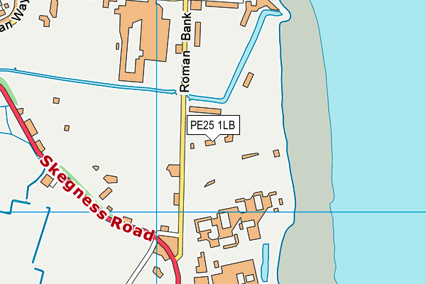 PE25 1LB map - OS VectorMap District (Ordnance Survey)