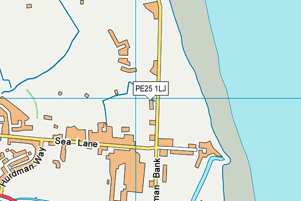 PE25 1LJ map - OS VectorMap District (Ordnance Survey)