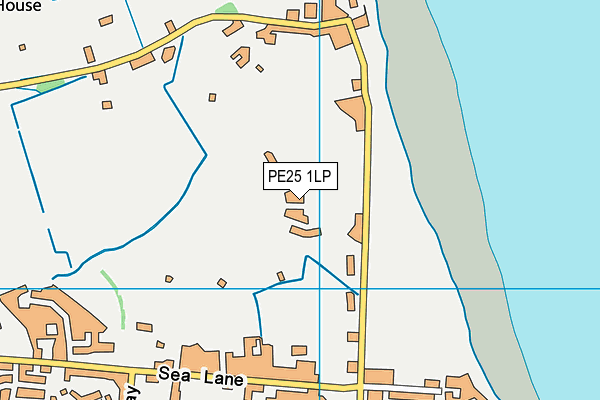 PE25 1LP map - OS VectorMap District (Ordnance Survey)