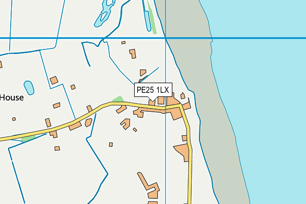 PE25 1LX map - OS VectorMap District (Ordnance Survey)