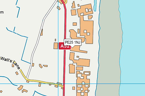PE25 1NJ map - OS VectorMap District (Ordnance Survey)