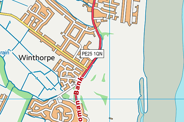 PE25 1QN map - OS VectorMap District (Ordnance Survey)