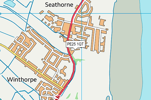 PE25 1QT map - OS VectorMap District (Ordnance Survey)