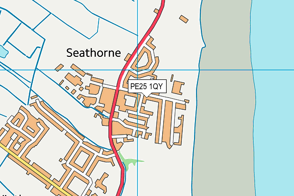 PE25 1QY map - OS VectorMap District (Ordnance Survey)