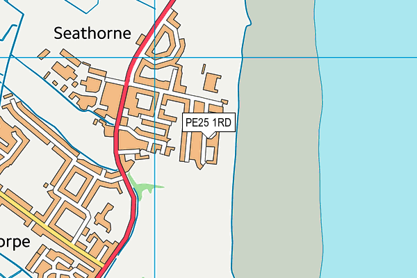 PE25 1RD map - OS VectorMap District (Ordnance Survey)