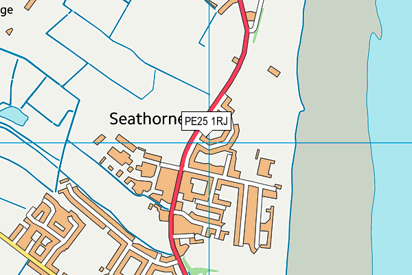 PE25 1RJ map - OS VectorMap District (Ordnance Survey)
