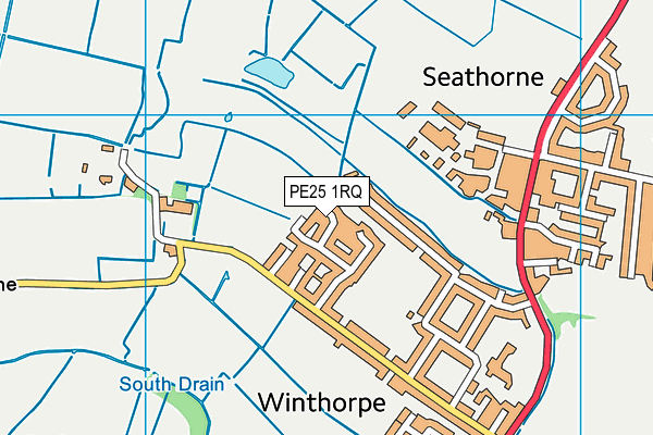 PE25 1RQ map - OS VectorMap District (Ordnance Survey)