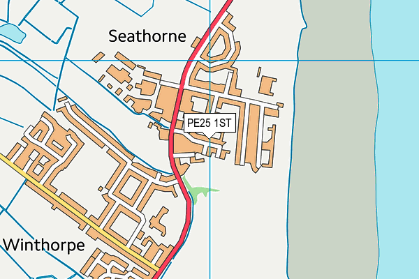 PE25 1ST map - OS VectorMap District (Ordnance Survey)