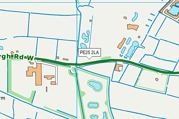 PE25 2LA map - OS VectorMap District (Ordnance Survey)